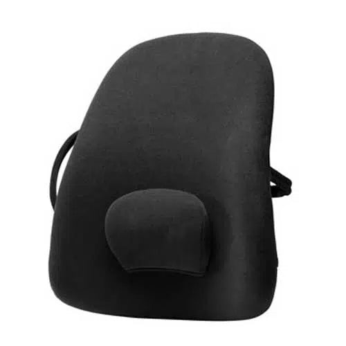 ObusForme Side to Side Lumbar Support Cushion with Massage - Black