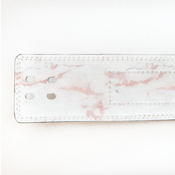 AMELIA ROSE WHITE WEIGHTLIFTING BELT (EMILY)